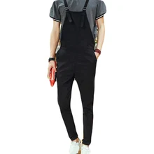 Новое поступление цельный длинный комбинезон мужской модный хлопковый комбинезон Черный Синий Размер m-xxl