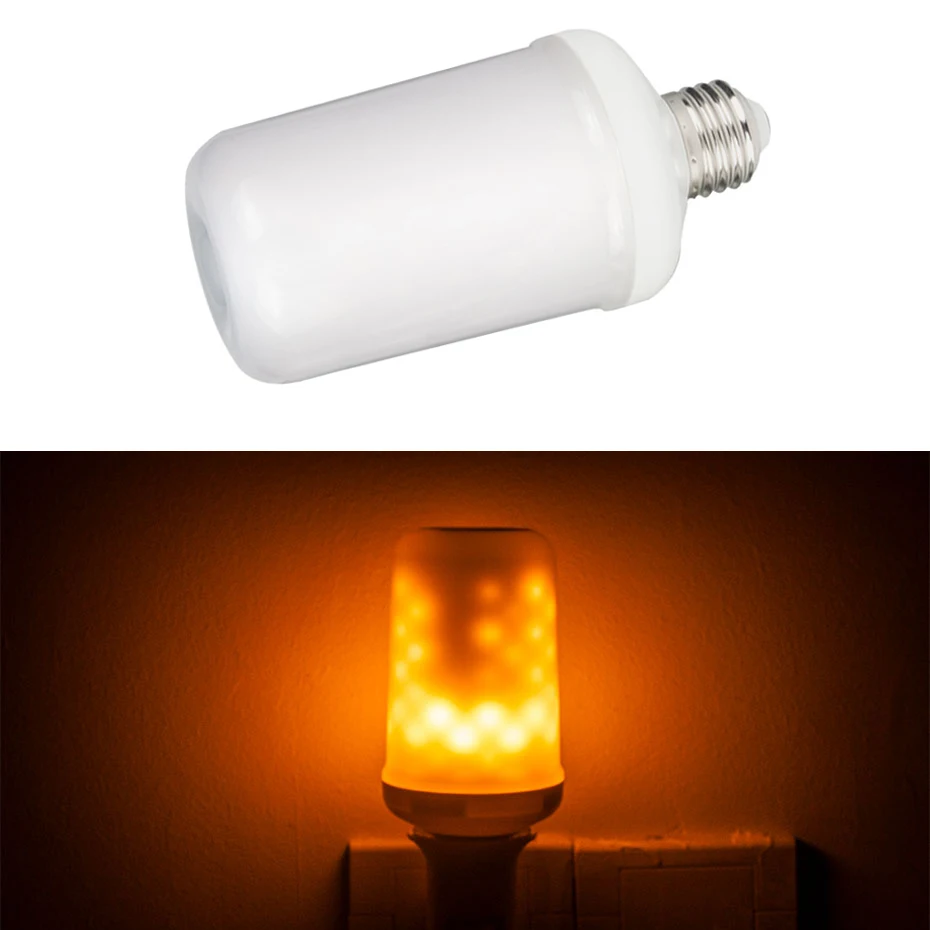 

Creative Flame Flickering LED Bulb Emulation Flame Effect Light AC85V-265V E27 E26 7W Decoration Lamp Christmas Atmosphere light