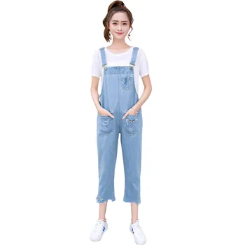 

Denim Rompers Womens Jumpsuit Jeans Casusal Combinasion Denim Overalls Women Loose Elegant Sexy Jumpsuit 2017