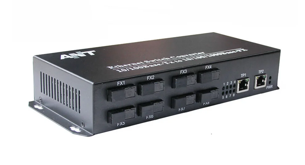 10/100/1000 M media converter Gigabit Ethernet Switch 8 SC 155 M волокна Порты и разъёмы 2 1000 M RJ45 utp одиночный режим волокно SC Conver