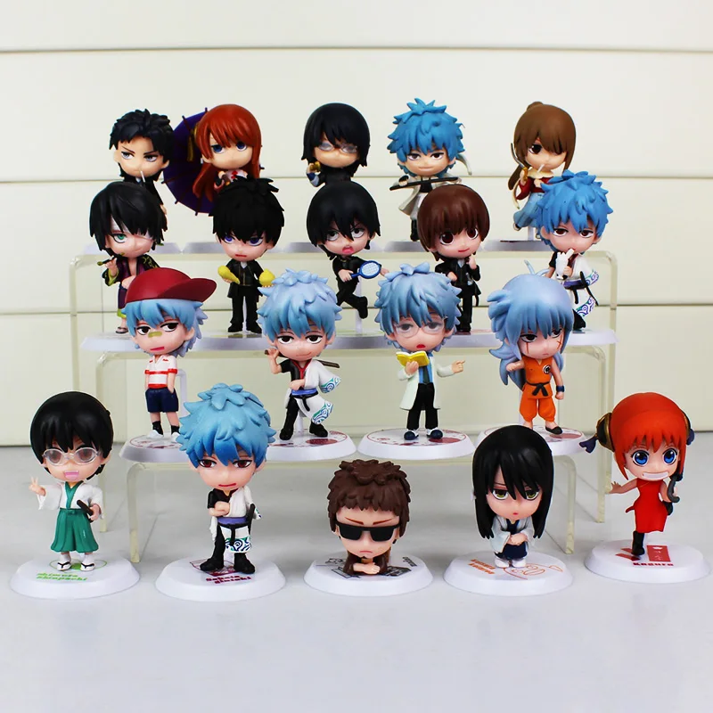 Фигурки Silver Soul гинтама Саката гинтоки кацура Котаро Hijikata Toushirou Takasugi Shinsuke Okita Sougo