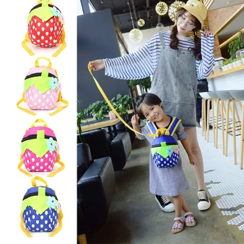 

NoEnName_Null High Quality Nylon Backpack Aged 1-3 Toddler Backpack Anti-lost Kids Baby Bag Cute Kindergarten School Bag