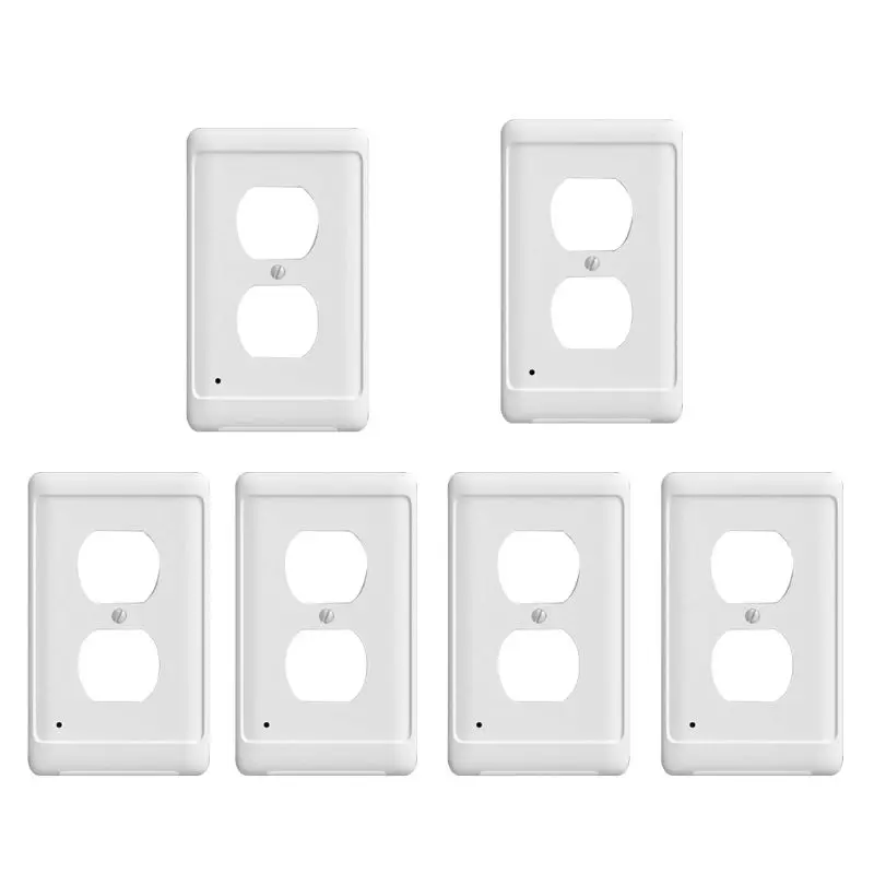 

Plug Cover Plate US Plugs With LED Sensor Light Hallway Lamp Coverplate Wall Outlet Night Lights Dark Sensing Automatic Light