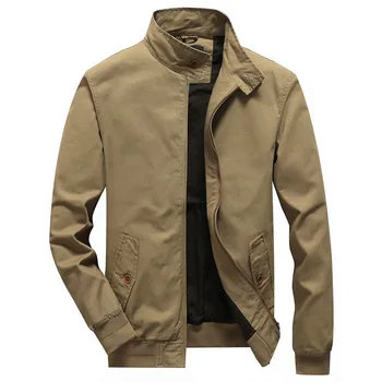 

b New Spring Jacket Men High Quality Casual Cotton Outwear Brand Mens Jackets Windbreaker Bomber jacket Plus Size XS-6XL