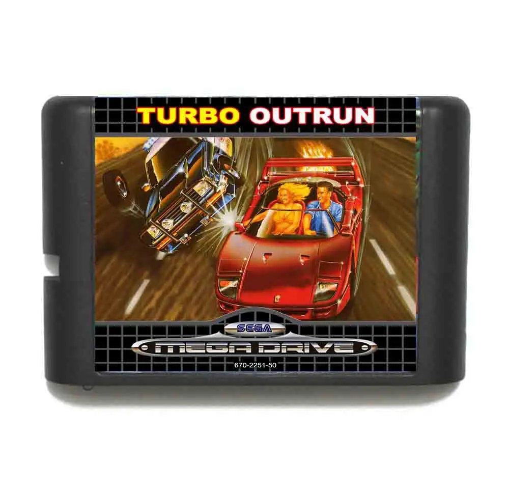 

Turbo Out Run 16 bit MD Game Card For Sega Mega Drive For Genesis