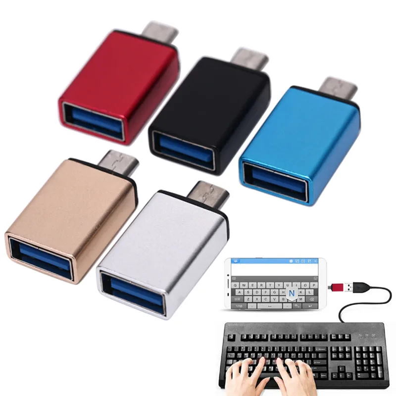 Factory price Hot Selling metal Micro USB To USB OTG Mini Adapter Converter For Android Smart Phone