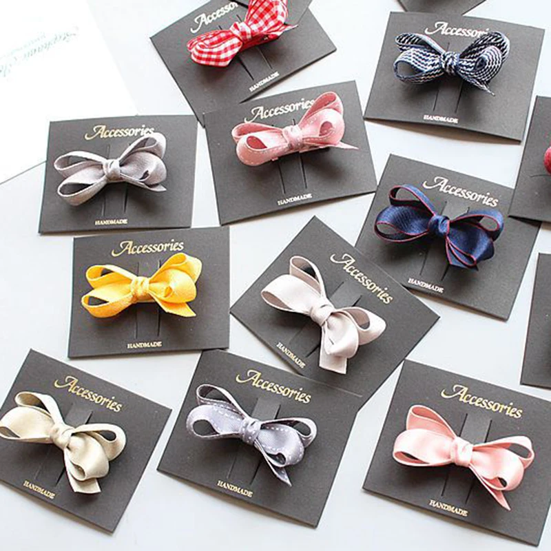 

1PC Hair Pins Hot Sale Candy Color High Quality Bowknot Popular New Children Baby Korean Girls Hair Clip Hair Acccessories Kids