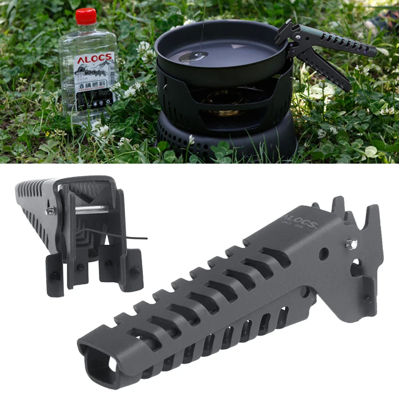 Camping anti-caliente anti-raspado mango de aluminio clip pot pan tazón pinza para Utensilios de cocina backpacking picnic