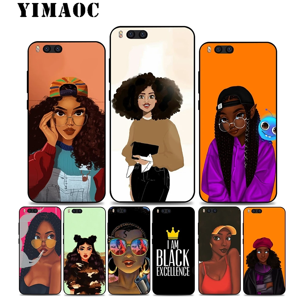 Мягкий силиконовый чехол YIMAOC A5 2bunz Melanin Poppin для Xiao mi Red 6 Note 4X 4A 5A 5 Plus A1 A2 Pro Lite 8 |
