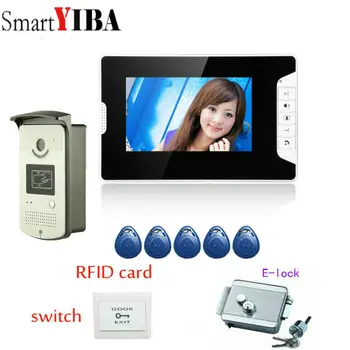 

SmartYIBA HD Video Intercom 7" TFT color Video Door Phone Intercom Doorbell Home Security Camera Monitor Night Vision system