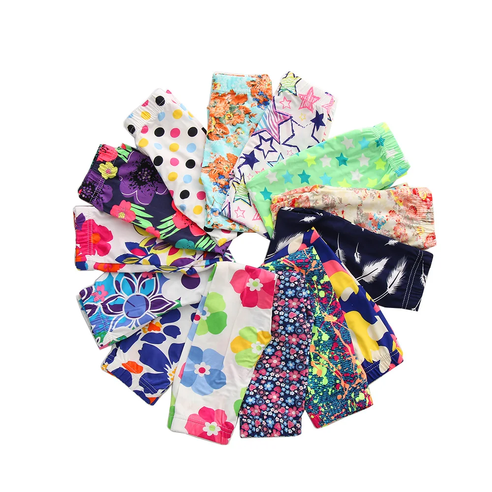 Детские штаны с цветочным принтом для маленьких детей; классические эластичные леггинсы для малышей; штаны для девочек; эластичные леггинсы для девочек; одежда для детей