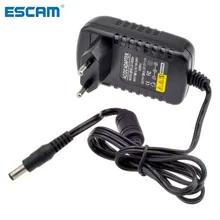 ESCAM 12V 2A AC 100 V-240 V адаптер преобразователя DC 12V 2A 2000mA источник питания EU UK AU US Штекер 5,5mm x 2,1mm для CCTV IP камеры