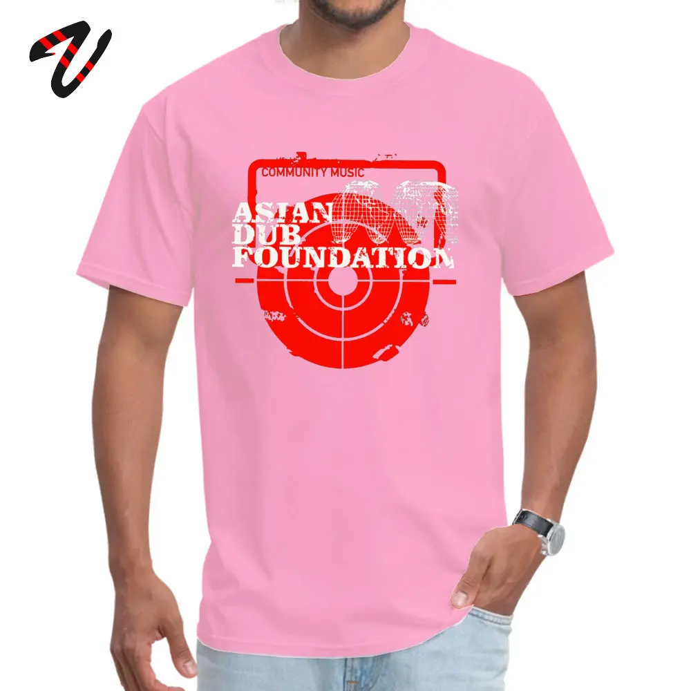 Casual Short Sleeve Tops Tees Mother Day Classic O Neck 100% Cotton Tops & Tees Men T Shirt Community Music Asian Dub Foundation Community Music Asian Dub Foundation20163 pink