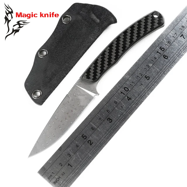

MAGIC MG origin fixed blade Damascus Blade hunting straight knife KYDEX Sheath tactical camping outdoor survival EDC tools