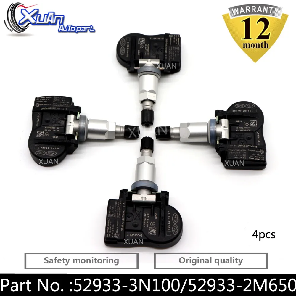 

XUAN 52933-2M650 52933-3N100 Tire Pressure Monitor Sensor TPMS For Hyundai Santa Fe IX45 Kia Sorento Optima Sportage Cadenza