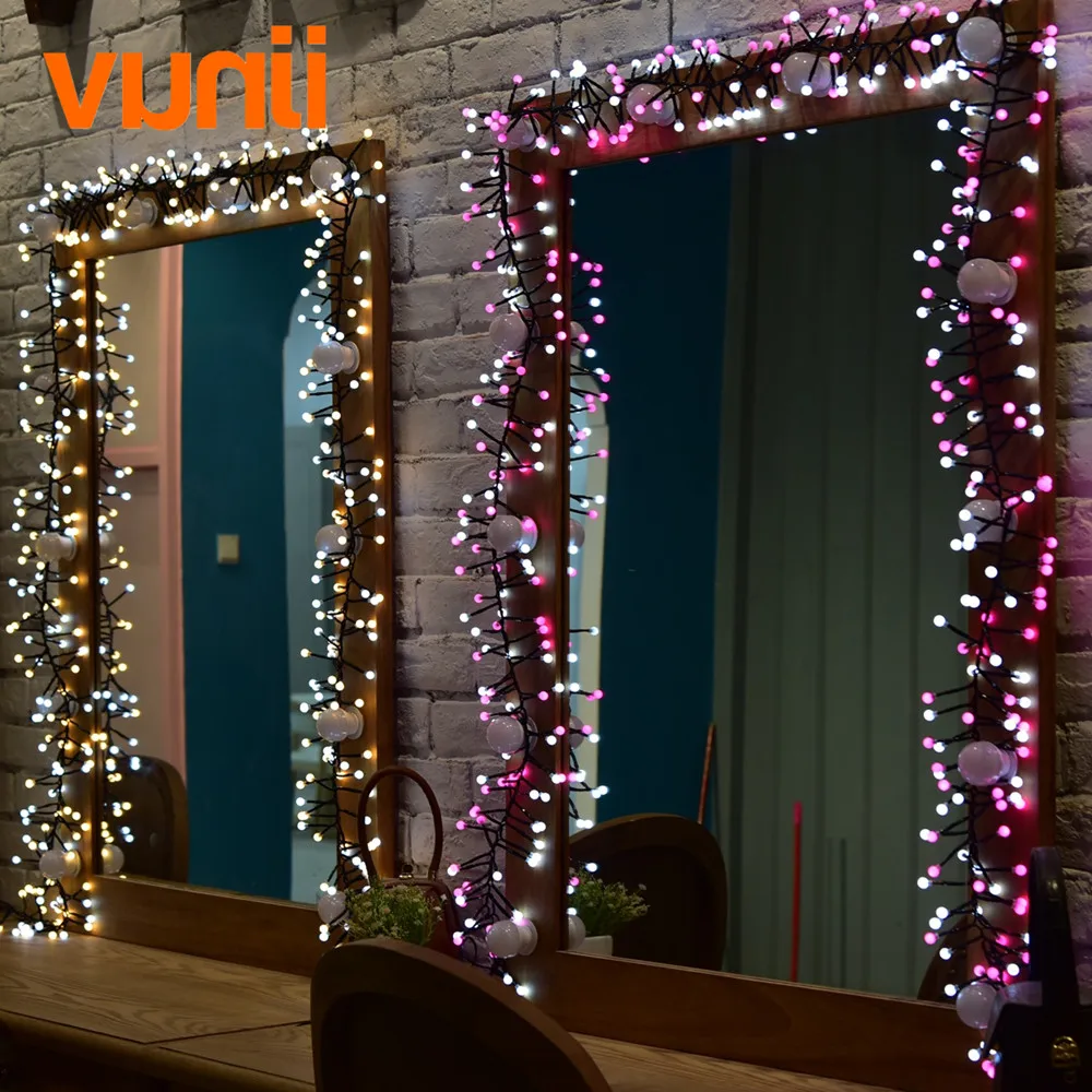 Novelty! 8M 400 LED UL Adapter LED String Lights for Xmas Garland Cafe Party Wedding Decoration Christmas Fairy Light