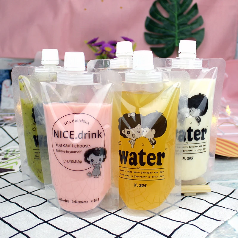 Disposable Bag Juice Bags Package Wrapping Bags Suction Nozzle