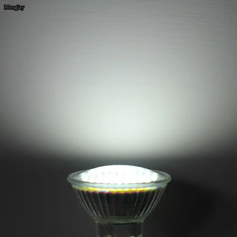 GU10 480lm 640lm 5 Вт 6 SMD 3528 48 60leds лампочка со стеклянной крышкой теплый белый холодный