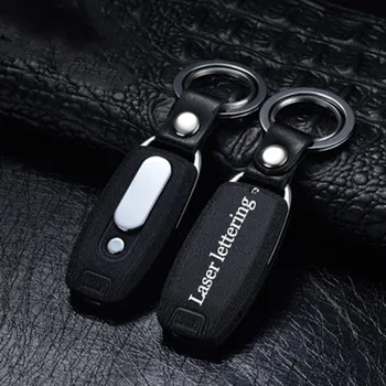 

USB Lighter Rechargeable Electronic Lighter Keychain Cigarette Accessories Key Chain Lighter Free Laser Name