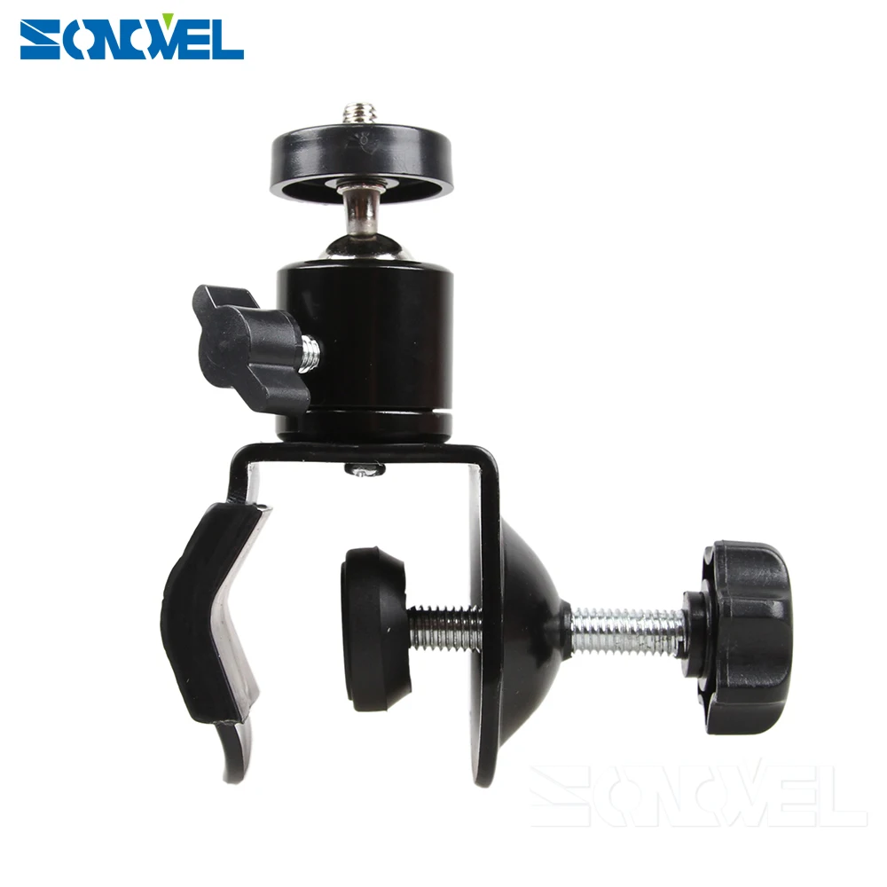 DIY C Type Tripod Heads 360 Degree Rotating Mini Ball Head Clamp Portable Clip Photo Studio
