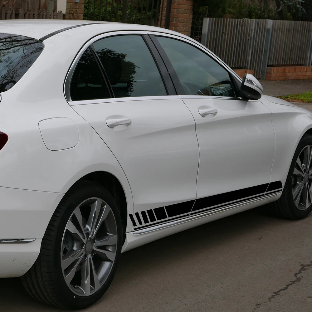 Edition 1 Racing Side Stripe Hood Roof Rear Set Vinyl Decal Sticker for Mercedes Benz W205 C63 C300 C220 C43 C200 C250 C180 AMG