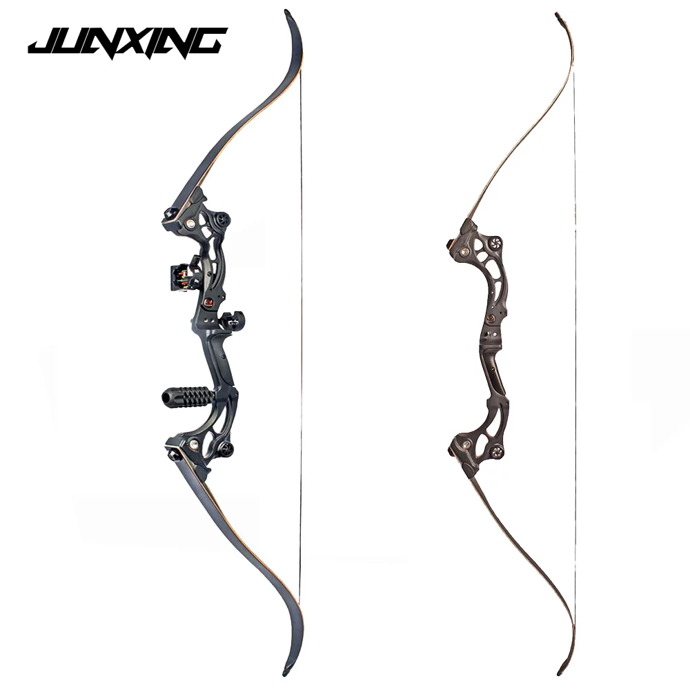 

64 inches Black Recurve bow of 30-50 lbs IBO Speed 175 fps for Archery and Hunting with Arrow Rest Free Shipping