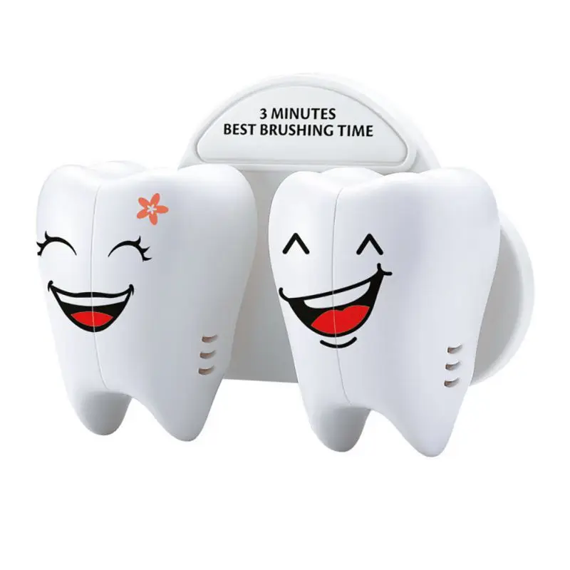 

Teeth Style Toothbrush Holder Cartoon Toothbrush Stand Tooth Brush Shelf Bracket Container Bathroom Accessories Set