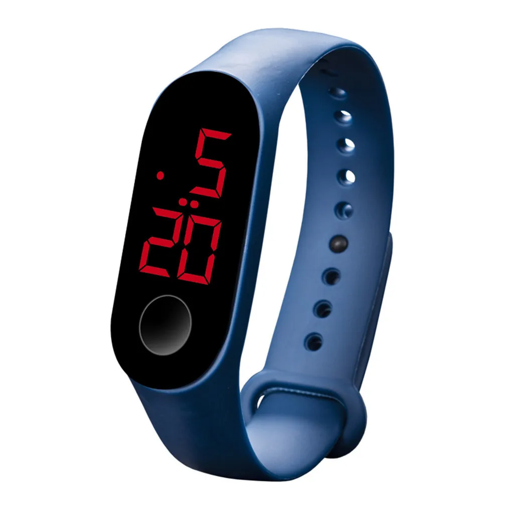 Модные мужские и женские спортивные светодиодный Электронные наручные часы с календарем, цветные резиновые Смарт-часы C430 - Цвет: J