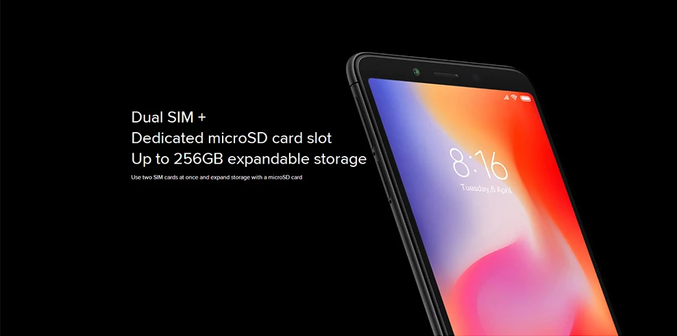 Первоначально Глобальный Версия Xiaomi Redmi 6 4 GB 64 GB смартфон Helio P22 Восьмиядерный Процессор 12MP+ 5MP две камеры 5,4" 18:9 полный Экран