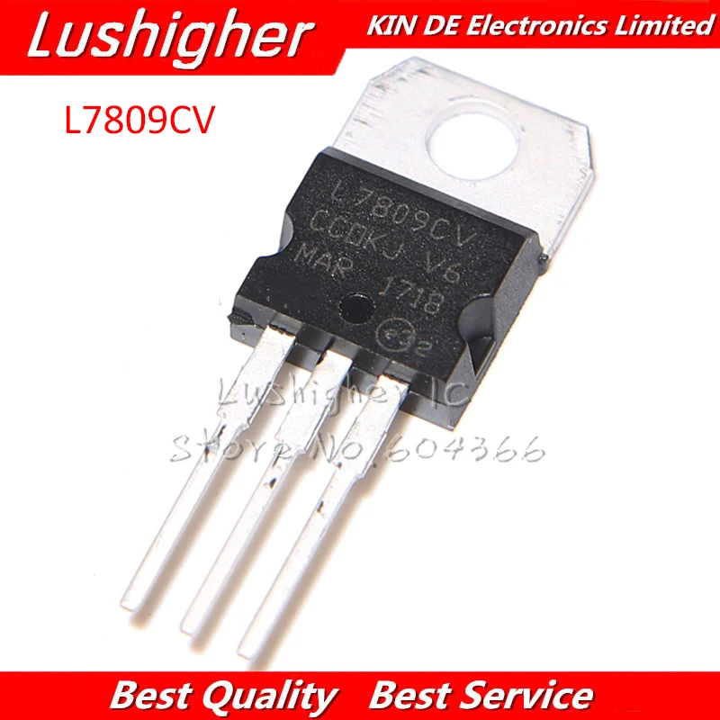 100 шт L7809CV TO220 L7809 TO-220 7809 LM7809 MC7809 | Электронные компоненты и принадлежности