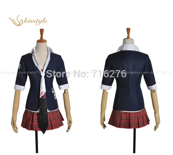 

Kisstyle Fashion Anime Super Dangan Ronpa 2 shield sub Forbidden symbols Bit Cloth Uniform Cosplay Costume