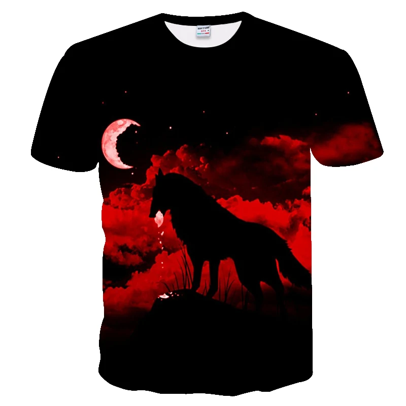 

BIANYILONG 2019 men t shirt 3D Wolf tshirt Funny t shirt Men Women t-shirt Autumn Summer Tee Short Sleeve Tops O-neck punk style