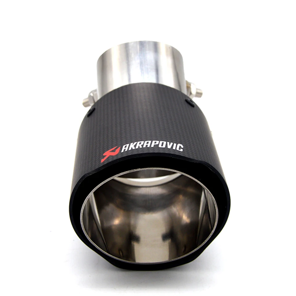 1 шт. Akrapovic Карбон выхлопная труба изменение для Kia Rio K2 Soul Ford Focus 2 3 Chevrolet Cruze Aveo Citroen C4 аксессуары