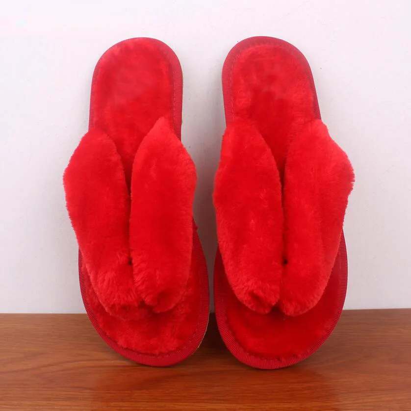 Женские тапочки; женские домашние мягкие домашние тапочки; женская теплая Повседневная обувь; AWM59 - Цвет: red AWM05