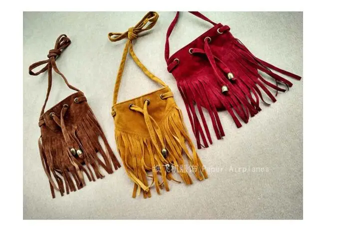 10pcs/lot! New Arrivals! PU Tassel Crossbody Bag Gilrs Girls Bag Cool Messenger Bag for Fashion Tassel