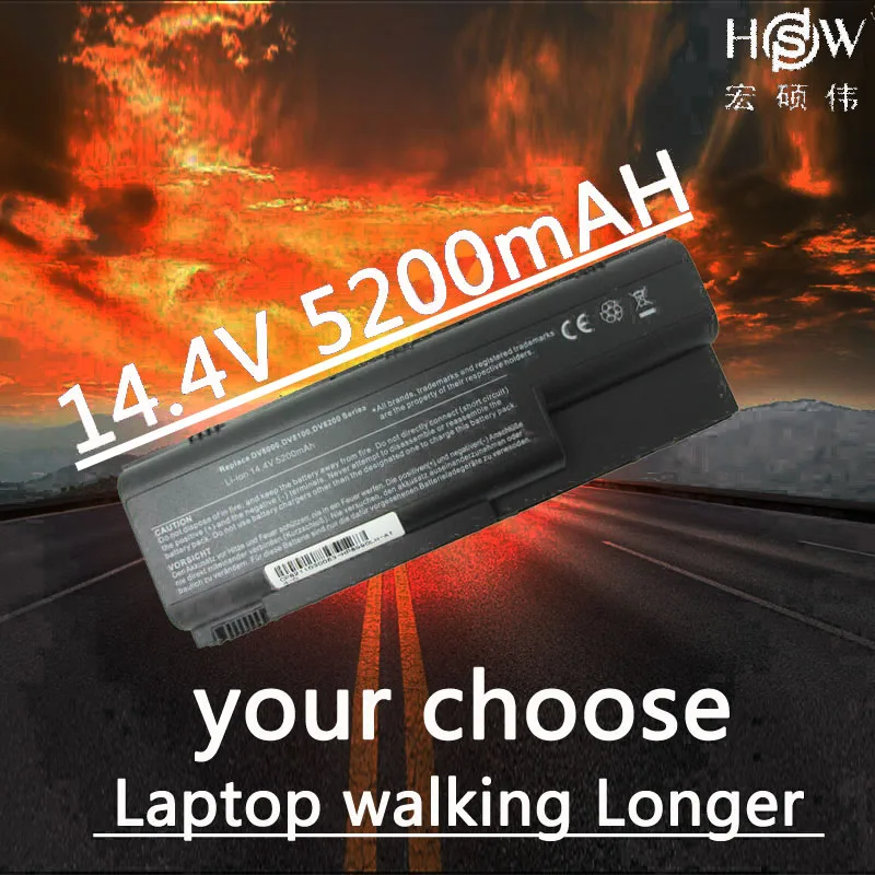 HSW новый ноутбук батарея forHP Pavilion dv8000 DV8100 DV8200 DV8300 HSTNN-DB20 HSTNN-IB20 HSTNN-OB20 HSTNN-C16C