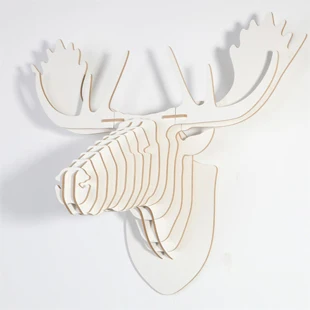 

NODIC reindeer head ornament,wall decor,wood wall hangings,diy crafts,wooden moose head,animal head wall,christmas decor