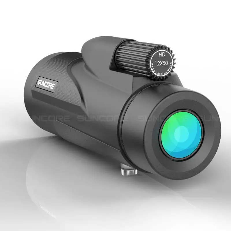 Monocular SUNCORE 12X50 HD Vision BAK4 Prism Telescope FMC Multi-layer Coating Film for Bird Watching,Hunting,Camping,Hiking