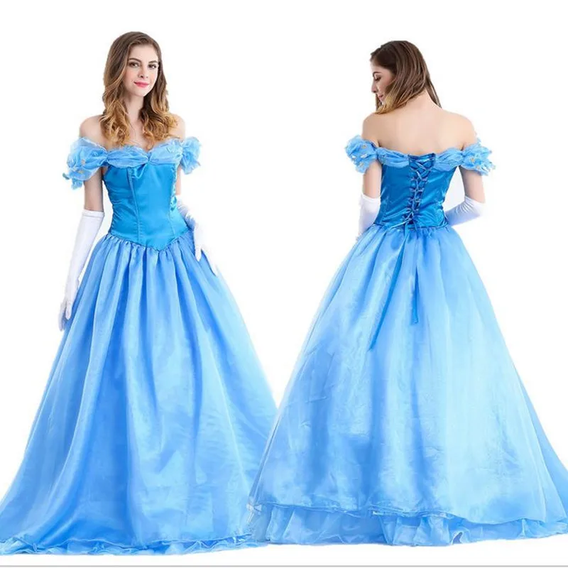 

Halloween Costumes Purim women Dress Princess Dresses Cinderella Dresses Anna Elsa Cosplay Costume adult Party Dress