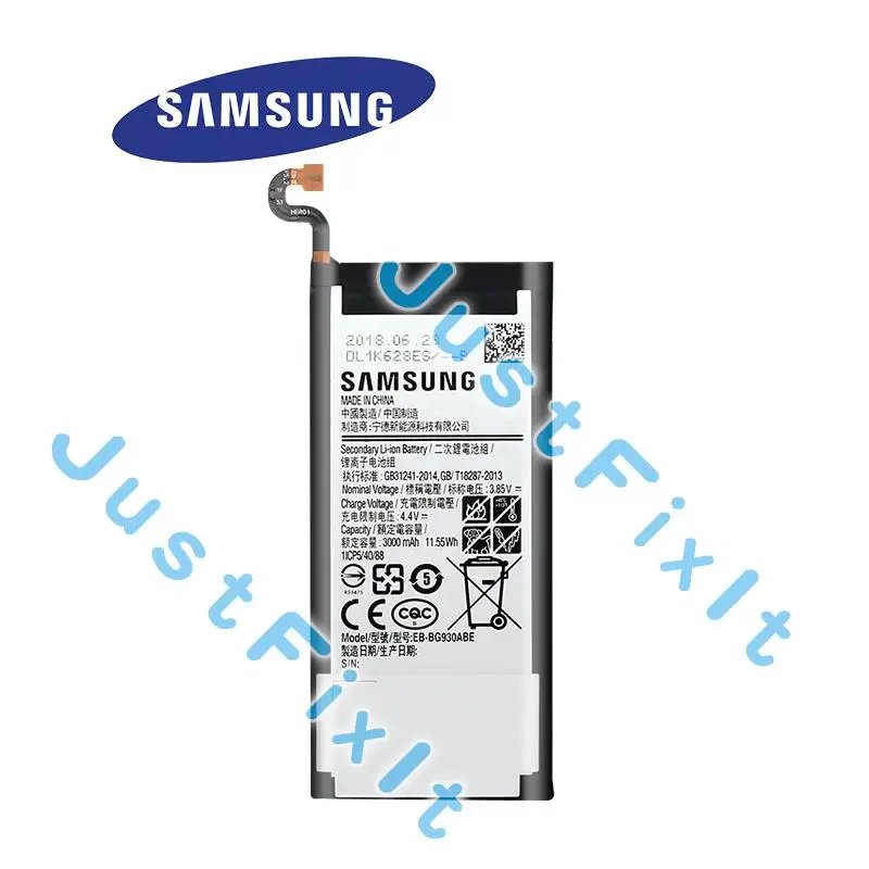 Оригинальный Батарея EB-BG930ABE для samsung Galaxy S7 G930 G930F G930FD G930W8 G9300 G9308 3000 мА/ч телефонная