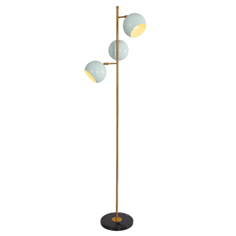 

Modern Nordic Personality Makaron Led Floor Lamp Living Room Bedroom Simple Reading Marble Base Led Floor Light Free Shipping
