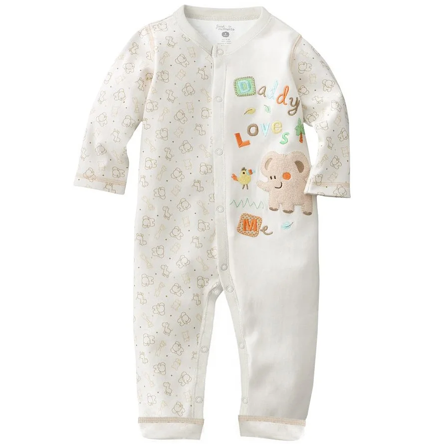 

Cotton Long Baby Romper Pajamas Newborn Sleepwear Baby Boy Clothes months jumpsuits baby costume pijama infantil roupa de bebe