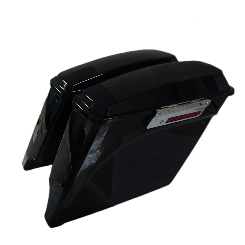 Яркие черные растягивающиеся жесткие сиденья 5 дюймов для Harley Touring FLH FLT Road King Electra