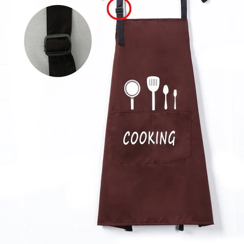 

Oil-proof Nordic Style Apron Princess Knife And Fork Simple Adult White Anti-fouling Oil-proof Work Waterproof Apron Waterproof