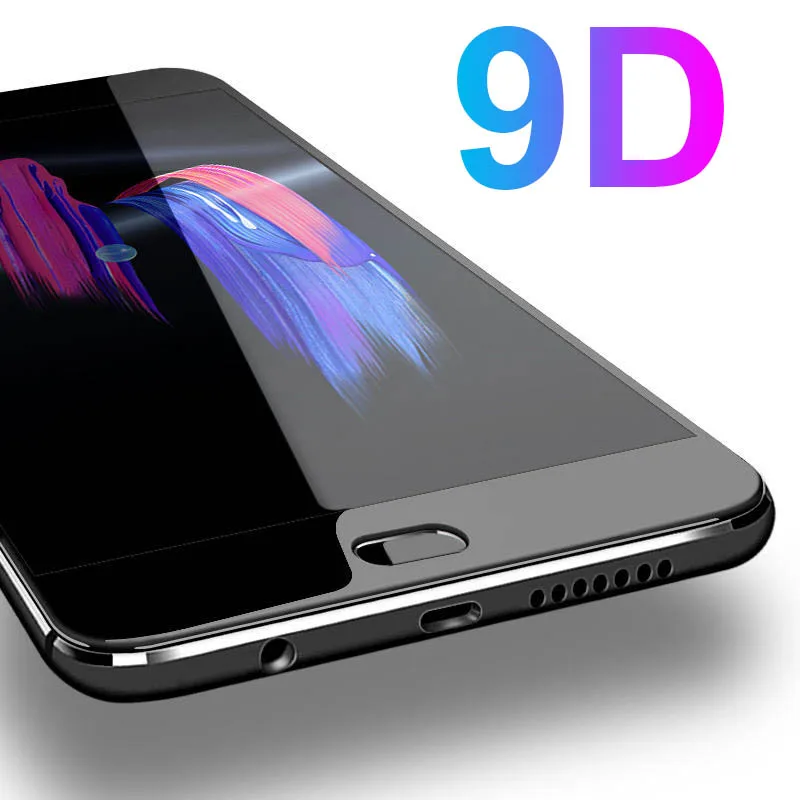Закаленное стекло 9D с полным покрытием для honor 8 9 10 lite легкое Защитное