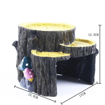 

1pcs Fish Tank Decoration Aquarium Decoration Reptile Dodge House Fish Bowl Stone Island Ornaments Accessories Background