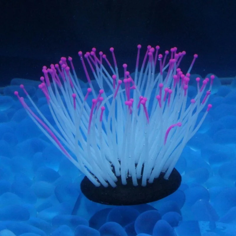 Высокая имитация светящегося морского аквариума Anemone Аквариумное Оборудование
