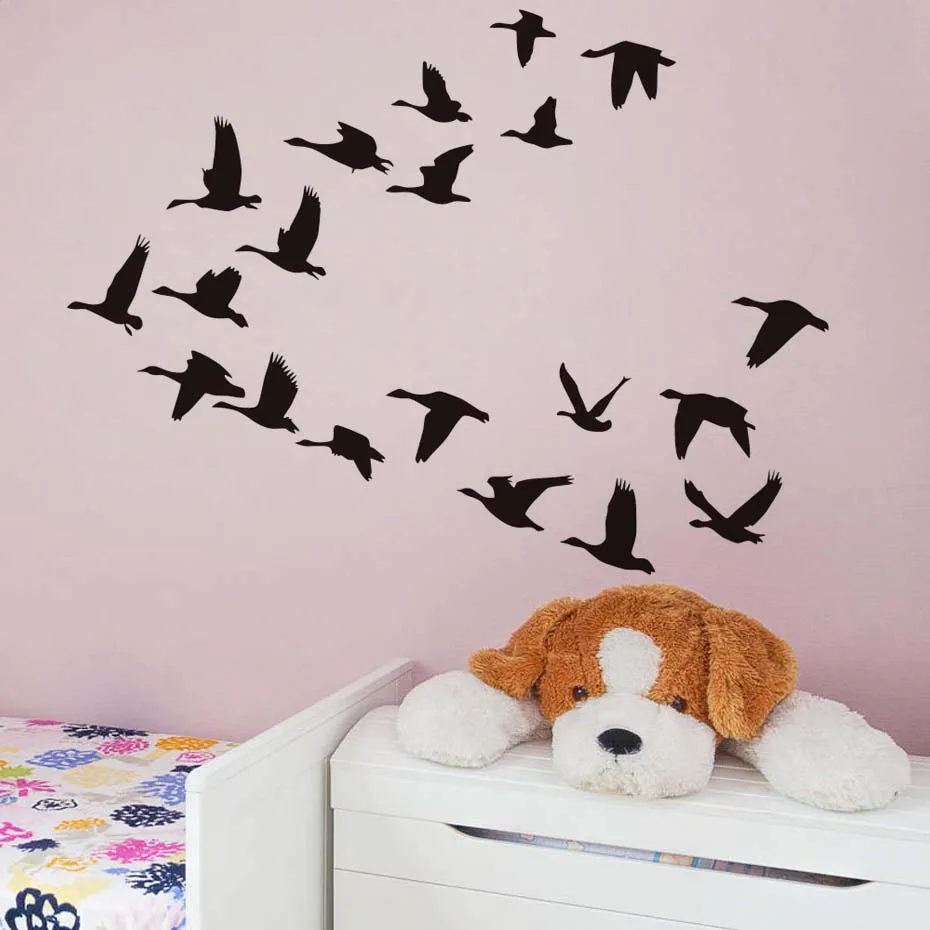 Flying-Birds-Diy-Wall-Sticker-For-Living-Room-Wall-Decor-Birds-Animals ...