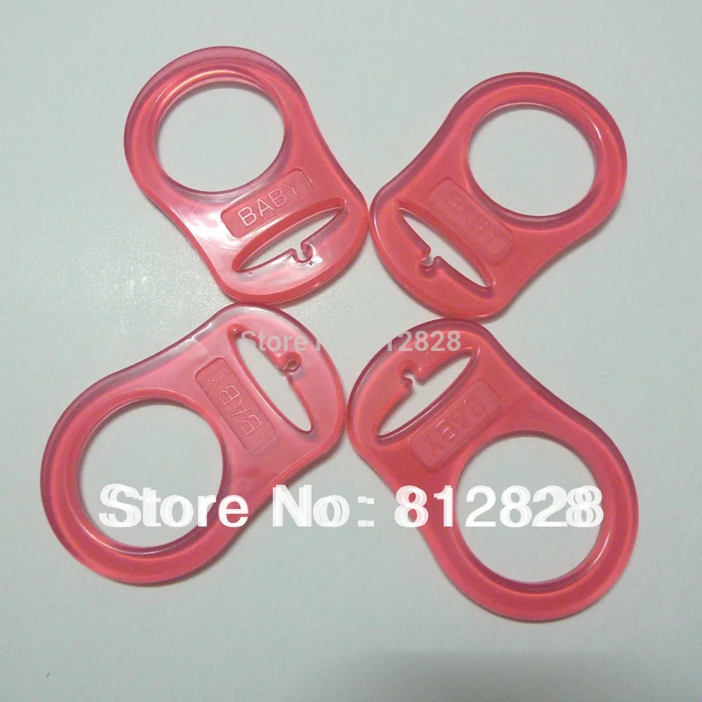 30pcs Red MAM Rings Silicone Pacifier Adapter Dummy CPSIA Compliantin