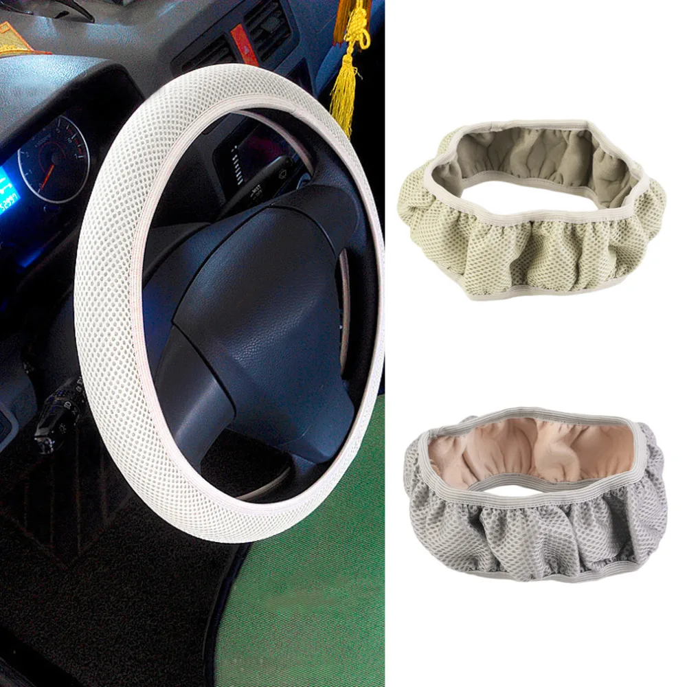 newNew Fabric Handmade Steering Wheel Cover Breathability Skidproof